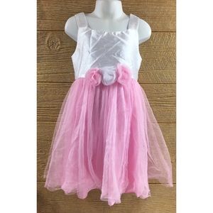 George Dress Size 6/6X Girls Kid Pink White Flower